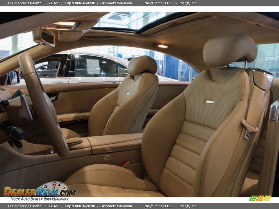 2011 Mercedes-Benz CL 63 AMG Capri Blue Metallic / Cashmere/Savanna Photo #10