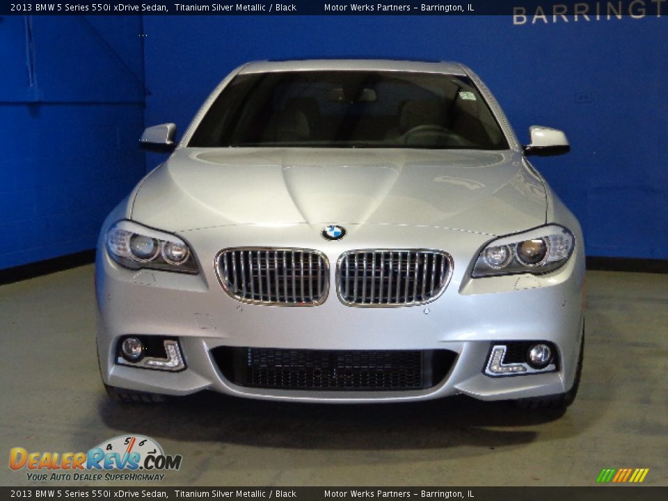 2013 BMW 5 Series 550i xDrive Sedan Titanium Silver Metallic / Black Photo #2