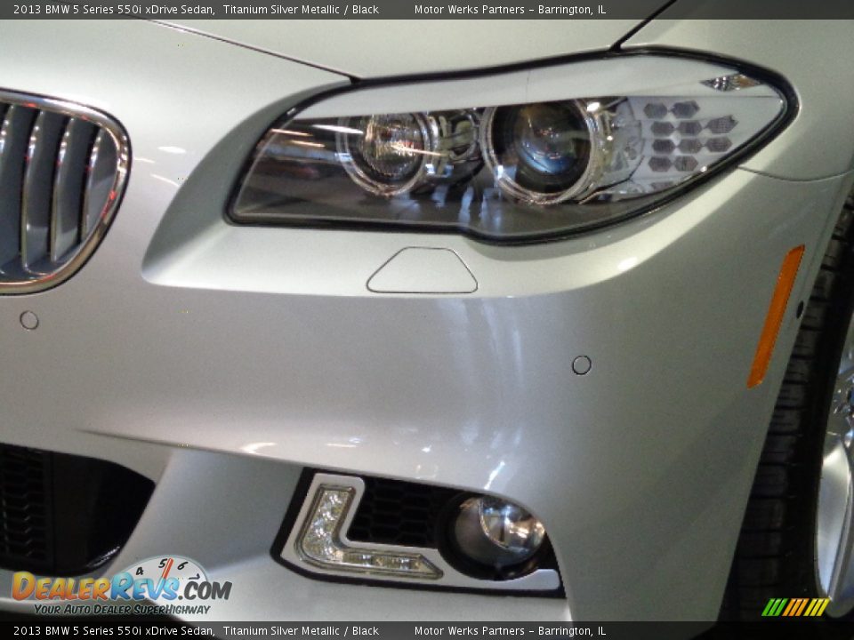 2013 BMW 5 Series 550i xDrive Sedan Titanium Silver Metallic / Black Photo #4