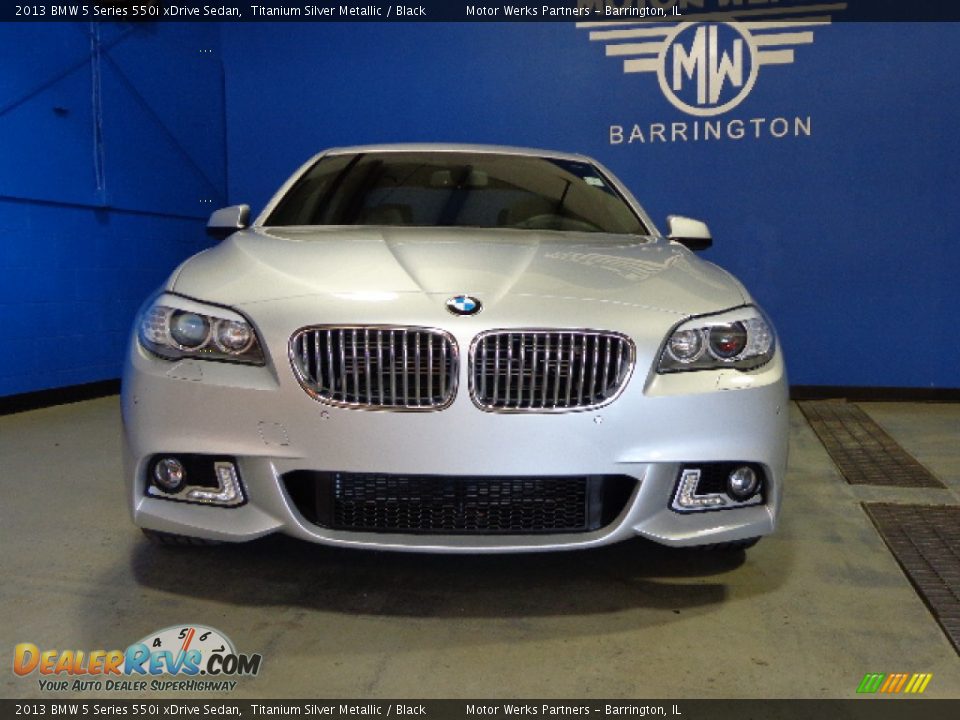 2013 BMW 5 Series 550i xDrive Sedan Titanium Silver Metallic / Black Photo #5
