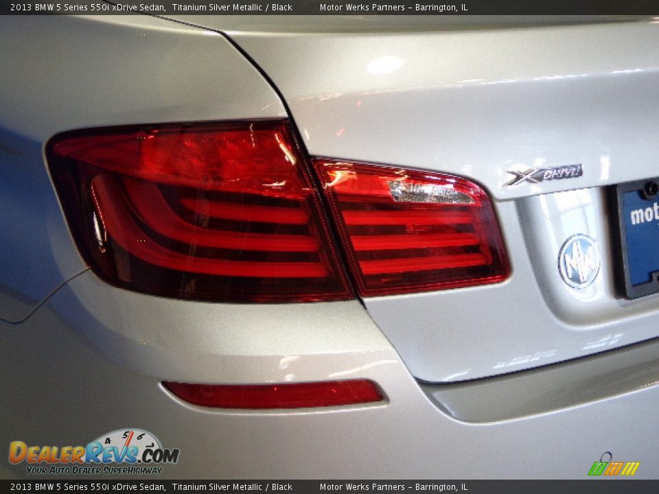 2013 BMW 5 Series 550i xDrive Sedan Titanium Silver Metallic / Black Photo #10