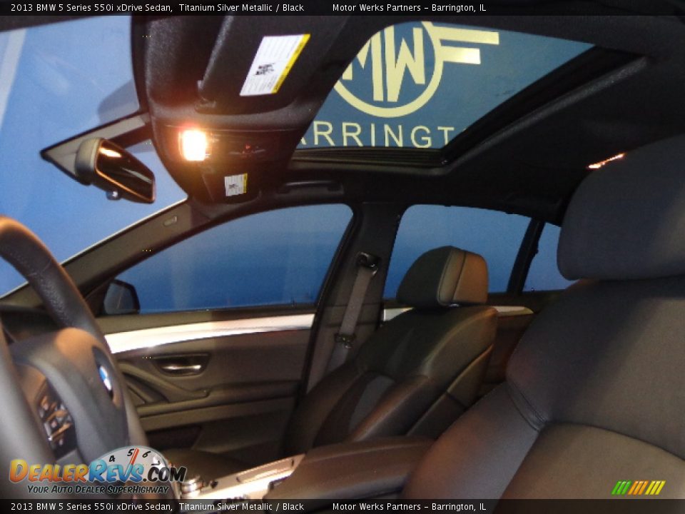 2013 BMW 5 Series 550i xDrive Sedan Titanium Silver Metallic / Black Photo #19