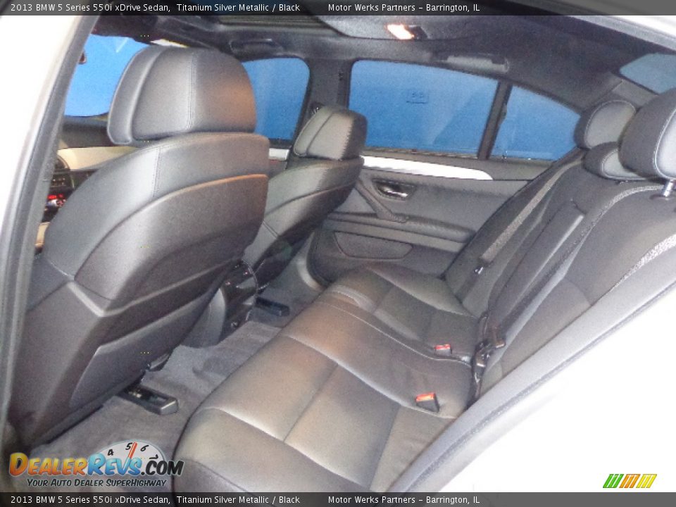 2013 BMW 5 Series 550i xDrive Sedan Titanium Silver Metallic / Black Photo #20