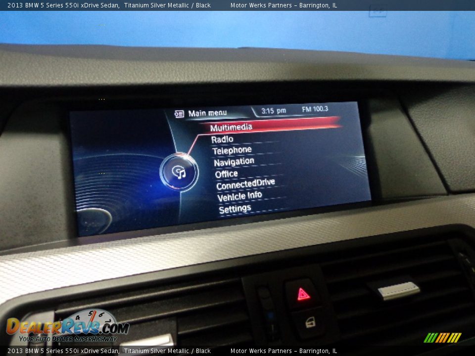 2013 BMW 5 Series 550i xDrive Sedan Titanium Silver Metallic / Black Photo #31