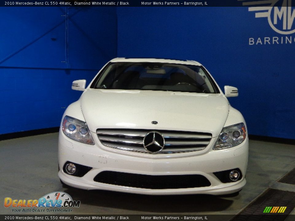 2010 Mercedes-Benz CL 550 4Matic Diamond White Metallic / Black Photo #2