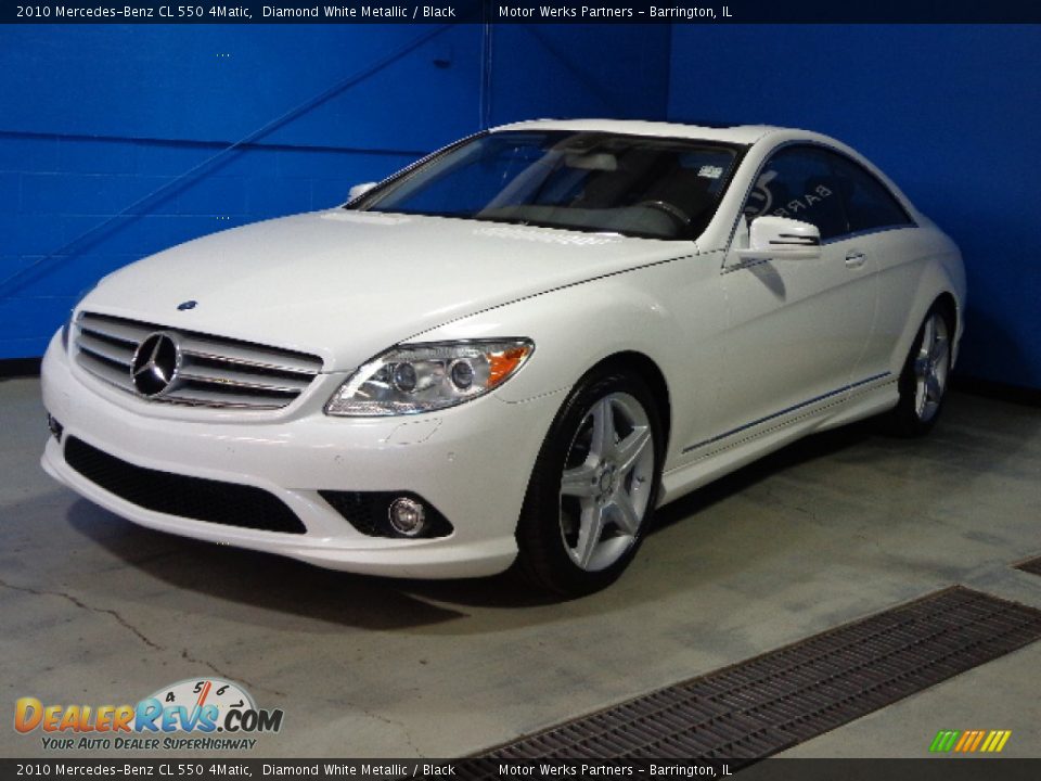 2010 Mercedes-Benz CL 550 4Matic Diamond White Metallic / Black Photo #3