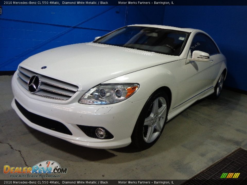2010 Mercedes-Benz CL 550 4Matic Diamond White Metallic / Black Photo #4