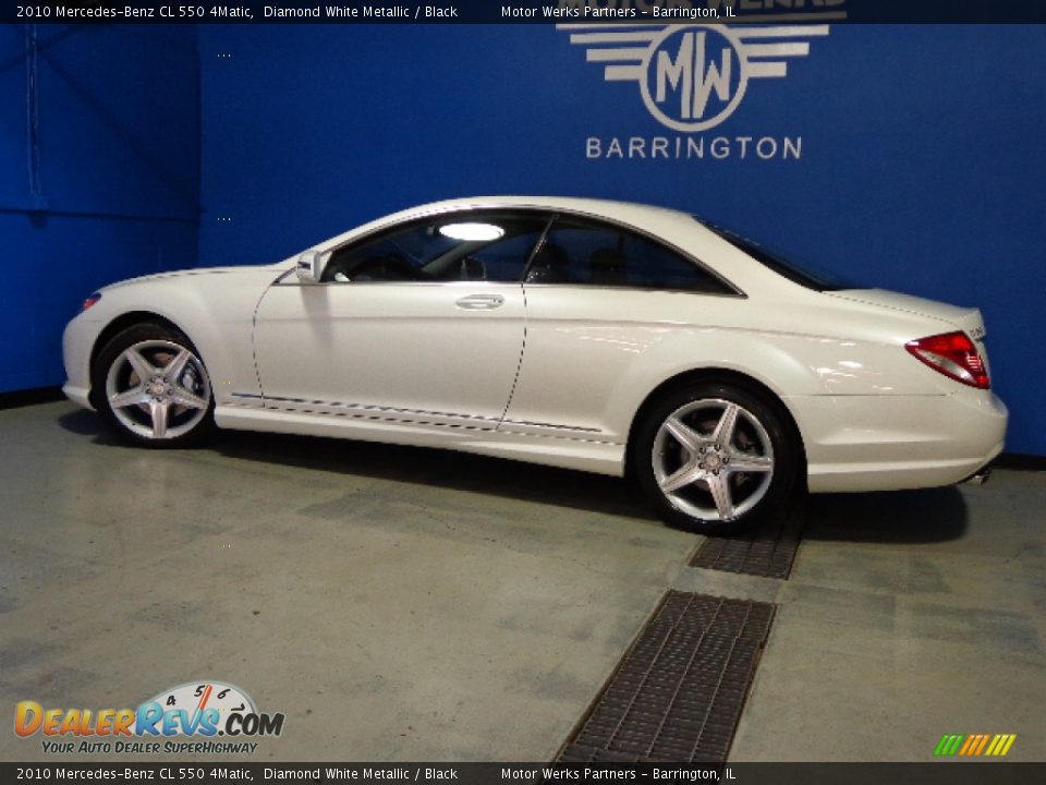 2010 Mercedes-Benz CL 550 4Matic Diamond White Metallic / Black Photo #5
