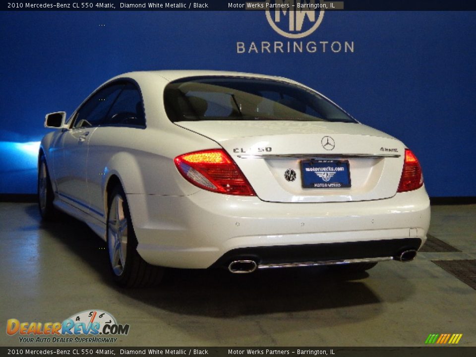 2010 Mercedes-Benz CL 550 4Matic Diamond White Metallic / Black Photo #6