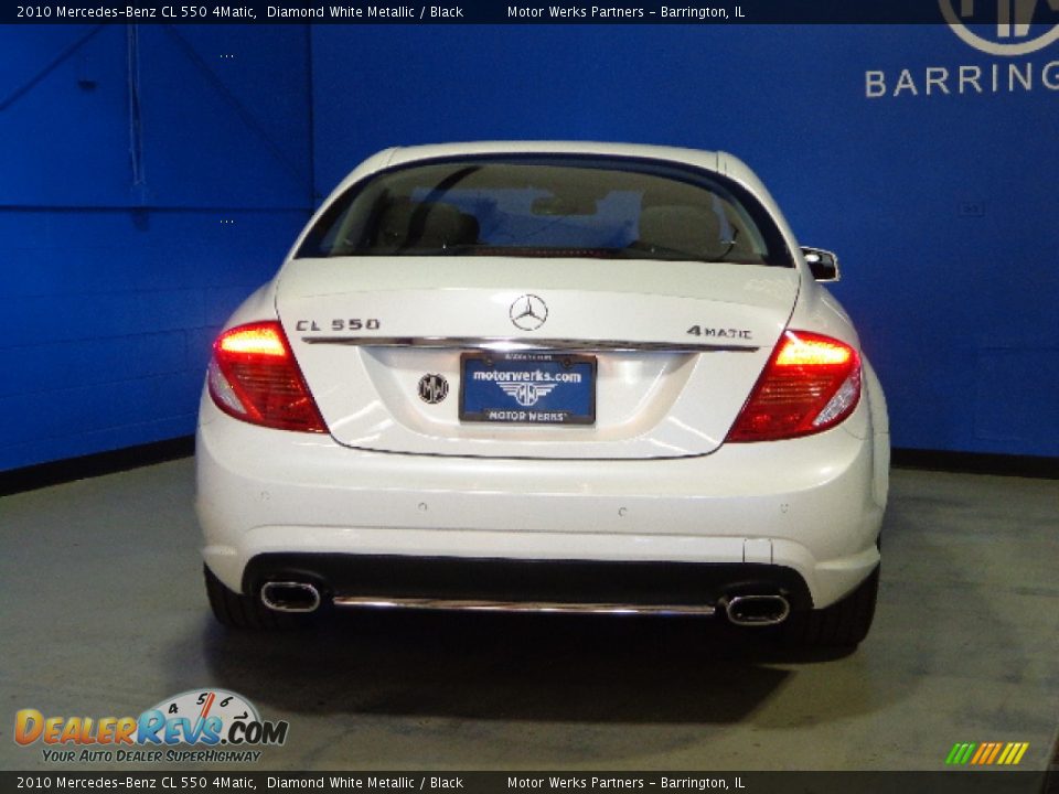 2010 Mercedes-Benz CL 550 4Matic Diamond White Metallic / Black Photo #7