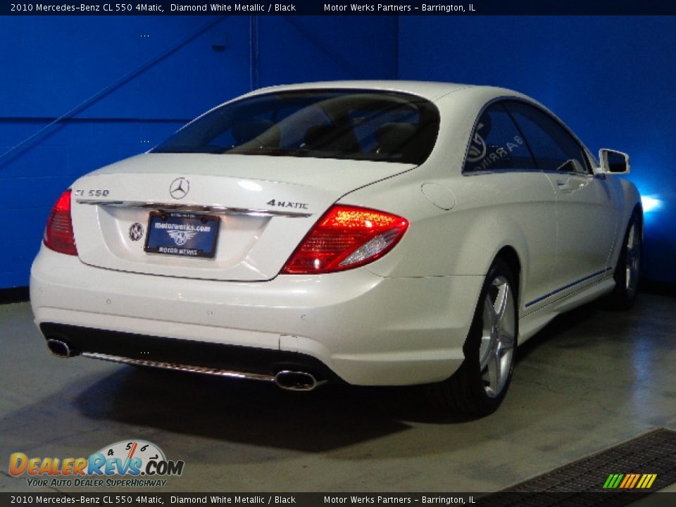 2010 Mercedes-Benz CL 550 4Matic Diamond White Metallic / Black Photo #8