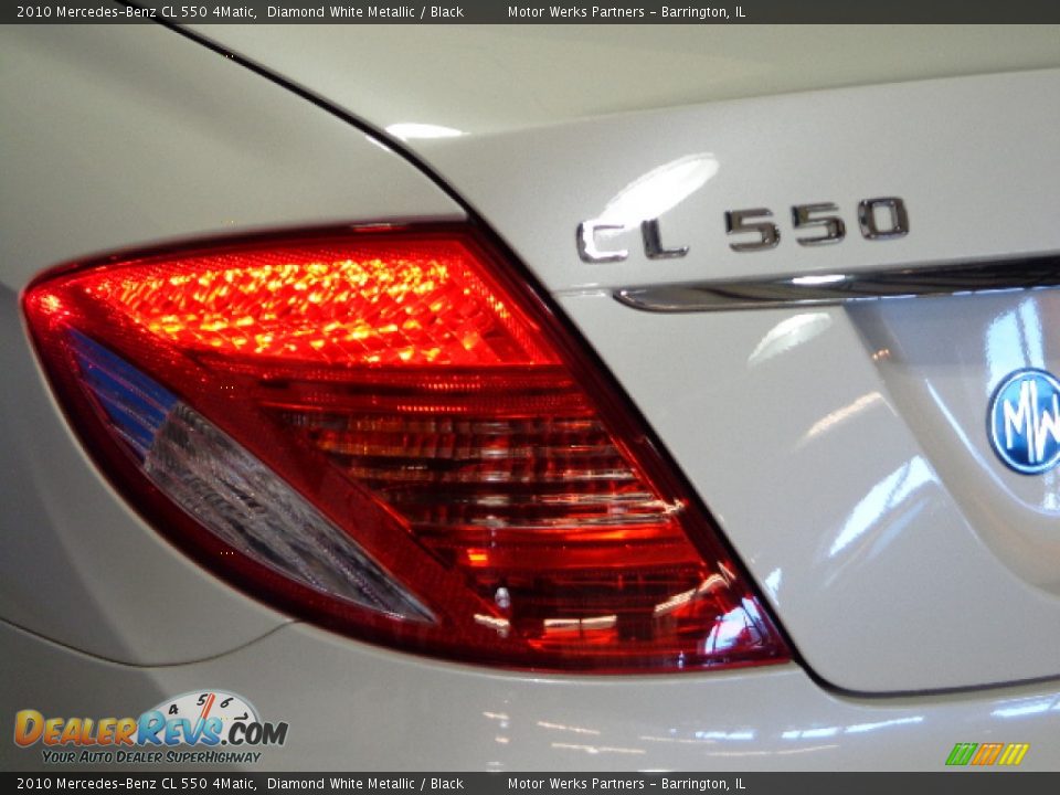 2010 Mercedes-Benz CL 550 4Matic Diamond White Metallic / Black Photo #9