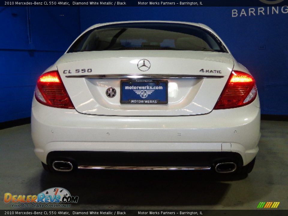 2010 Mercedes-Benz CL 550 4Matic Diamond White Metallic / Black Photo #12