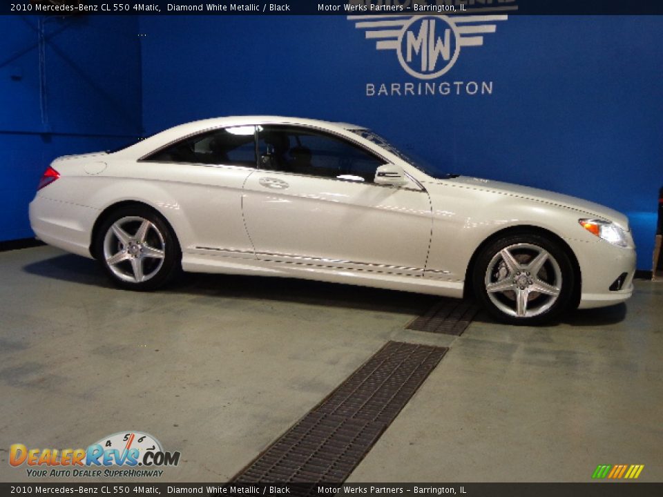 2010 Mercedes-Benz CL 550 4Matic Diamond White Metallic / Black Photo #13