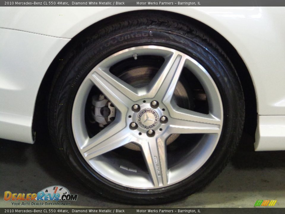 2010 Mercedes-Benz CL 550 4Matic Diamond White Metallic / Black Photo #14