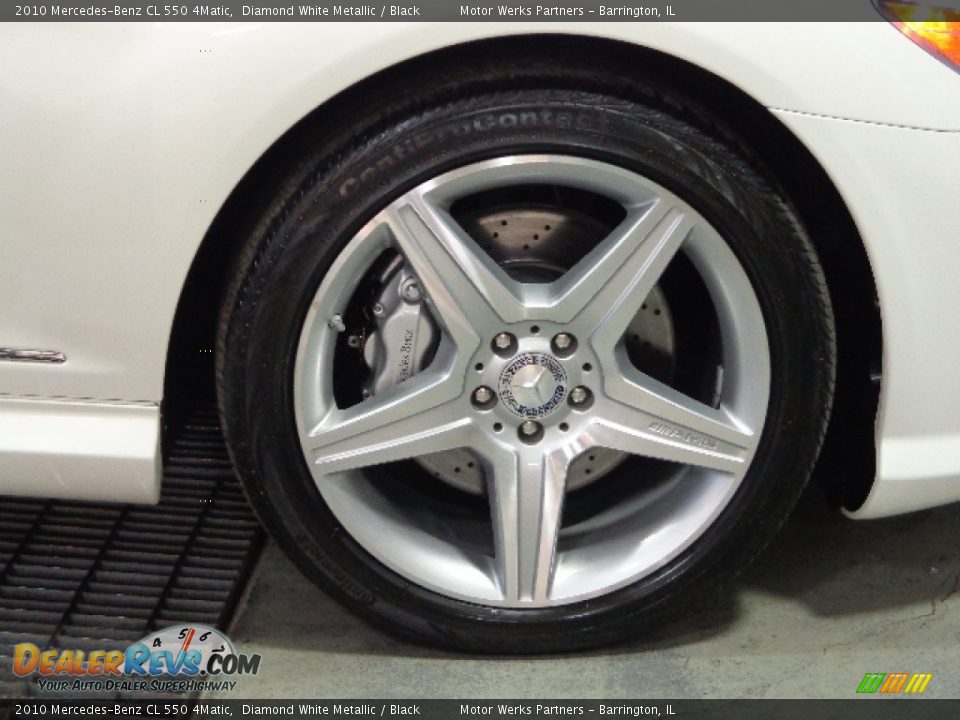 2010 Mercedes-Benz CL 550 4Matic Diamond White Metallic / Black Photo #15