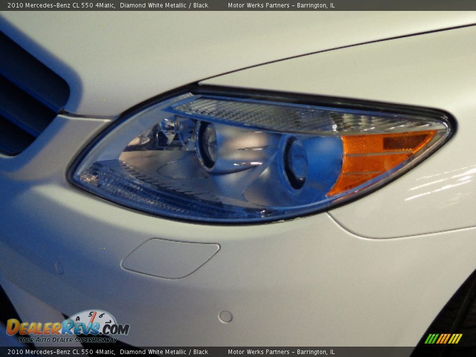 2010 Mercedes-Benz CL 550 4Matic Diamond White Metallic / Black Photo #16