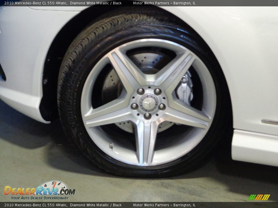 2010 Mercedes-Benz CL 550 4Matic Diamond White Metallic / Black Photo #18