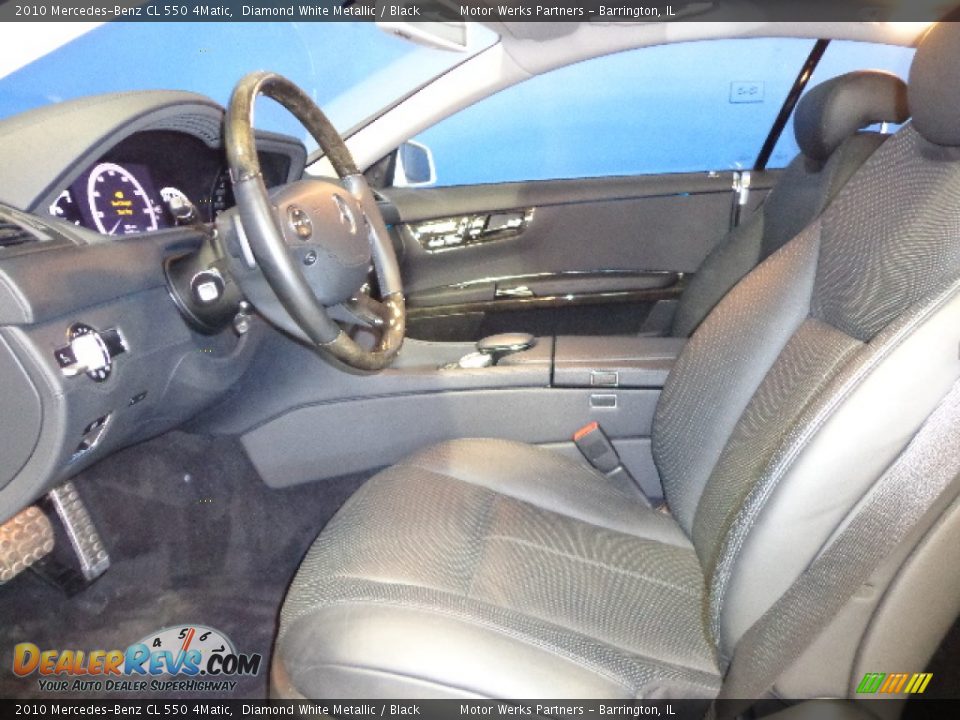 2010 Mercedes-Benz CL 550 4Matic Diamond White Metallic / Black Photo #21