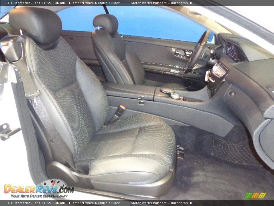 2010 Mercedes-Benz CL 550 4Matic Diamond White Metallic / Black Photo #31