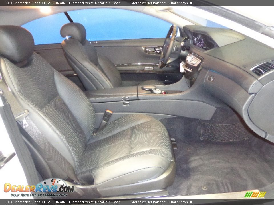 2010 Mercedes-Benz CL 550 4Matic Diamond White Metallic / Black Photo #32