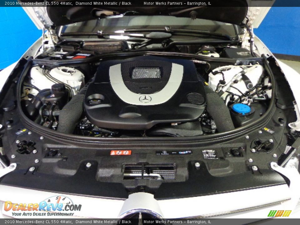2010 Mercedes-Benz CL 550 4Matic Diamond White Metallic / Black Photo #34