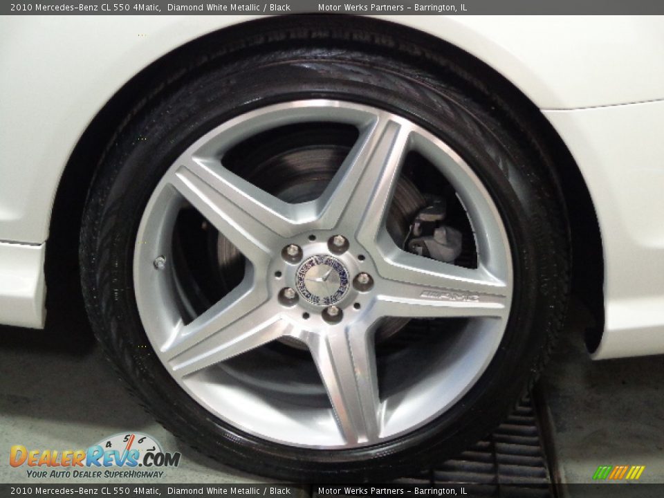 2010 Mercedes-Benz CL 550 4Matic Diamond White Metallic / Black Photo #36
