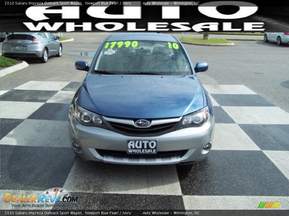 2010 Subaru Impreza Outback Sport Wagon Newport Blue Pearl / Ivory Photo #2