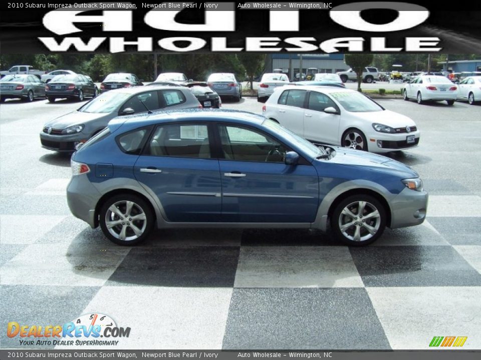 2010 Subaru Impreza Outback Sport Wagon Newport Blue Pearl / Ivory Photo #3