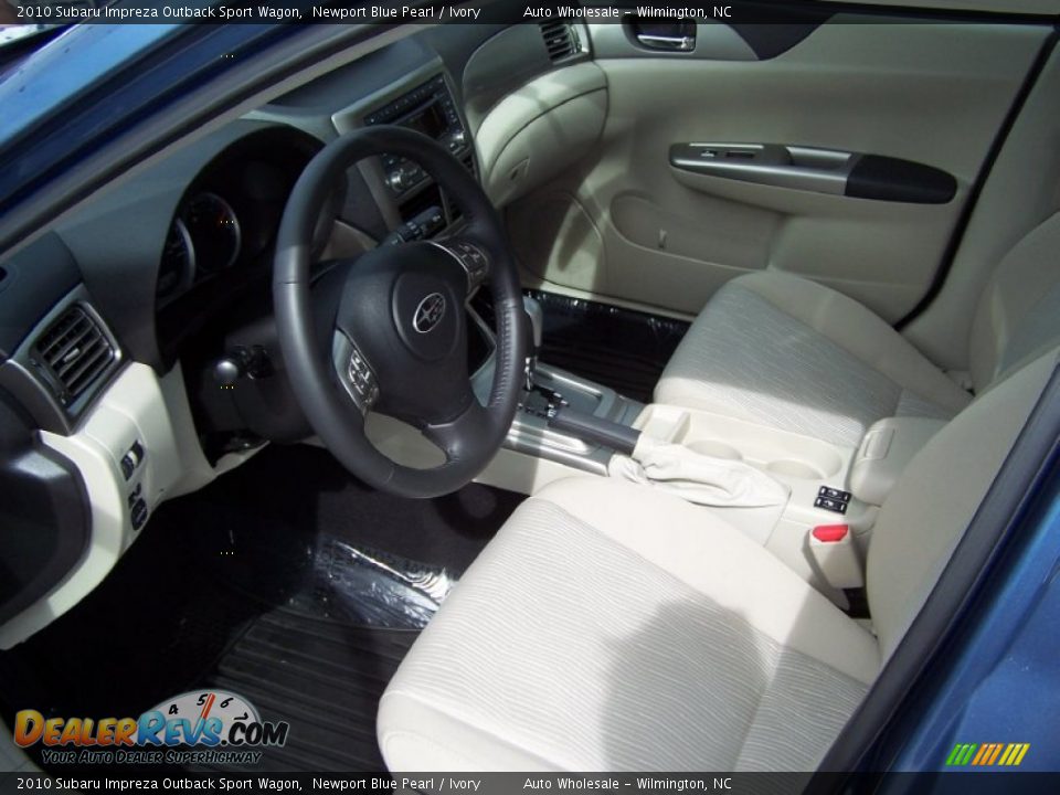 2010 Subaru Impreza Outback Sport Wagon Newport Blue Pearl / Ivory Photo #17
