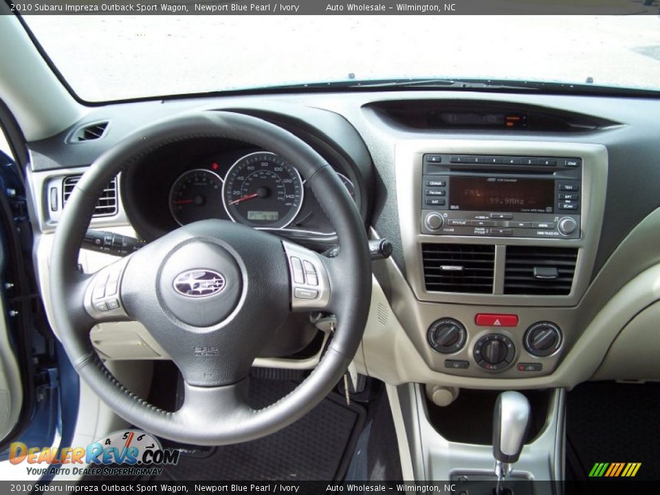2010 Subaru Impreza Outback Sport Wagon Newport Blue Pearl / Ivory Photo #19