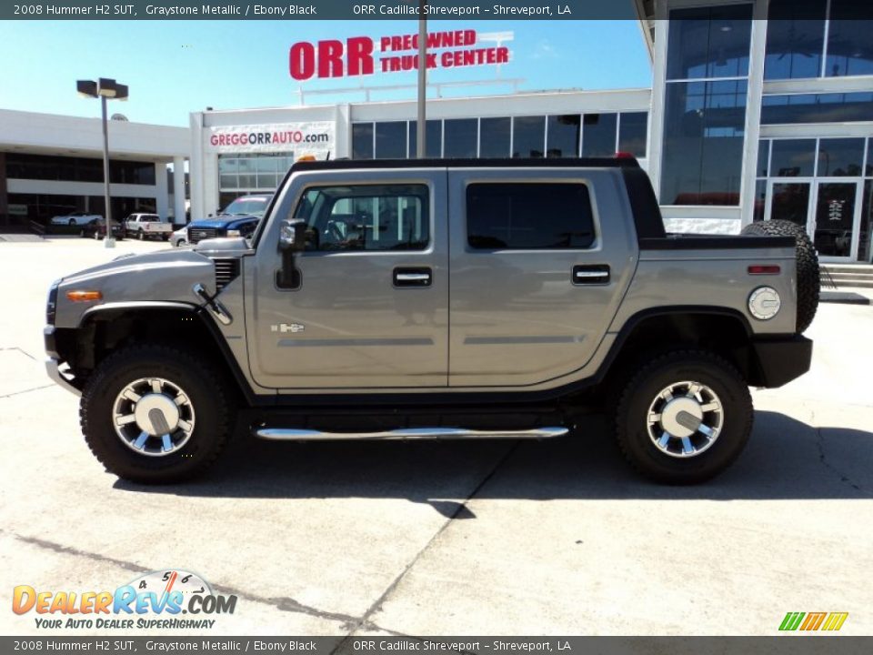 2008 Hummer H2 SUT Graystone Metallic / Ebony Black Photo #3