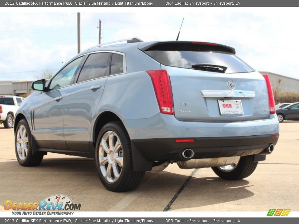 2013 Cadillac SRX Performance FWD Glacier Blue Metallic / Light Titanium/Ebony Photo #3