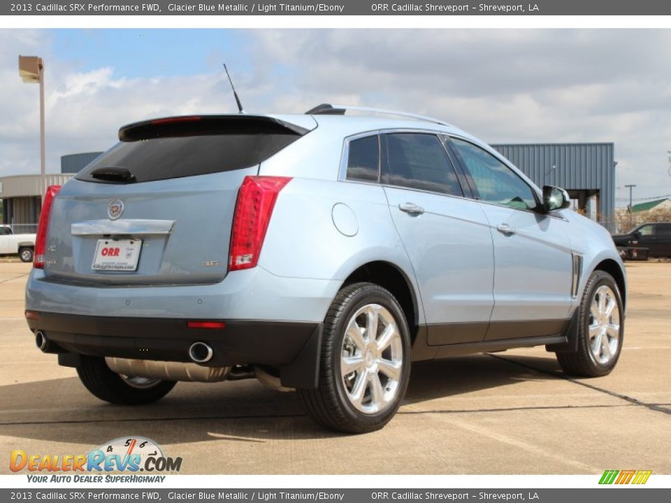 2013 Cadillac SRX Performance FWD Glacier Blue Metallic / Light Titanium/Ebony Photo #4