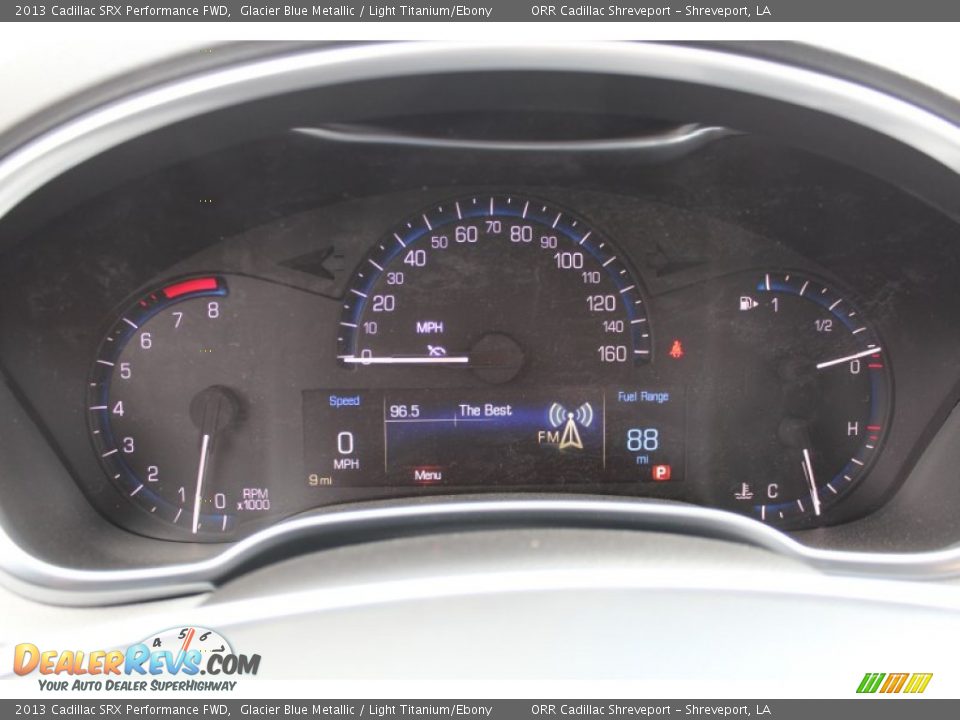 2013 Cadillac SRX Performance FWD Glacier Blue Metallic / Light Titanium/Ebony Photo #13