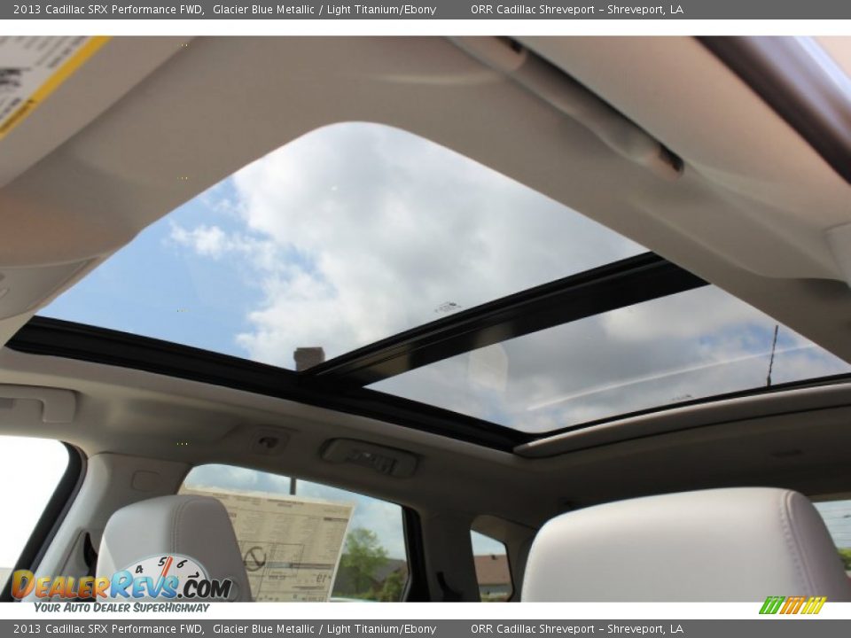 2013 Cadillac SRX Performance FWD Glacier Blue Metallic / Light Titanium/Ebony Photo #25
