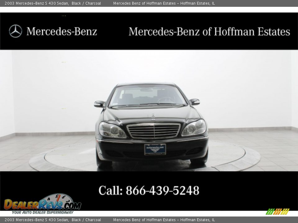 2003 Mercedes-Benz S 430 Sedan Black / Charcoal Photo #3