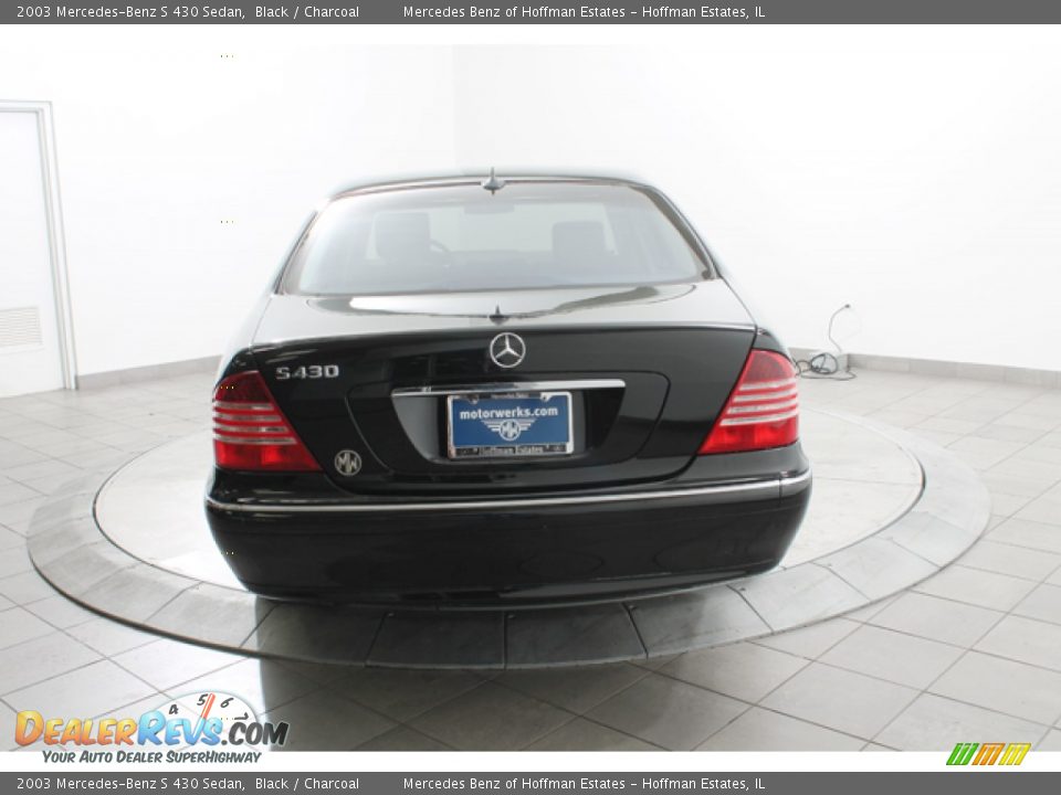 2003 Mercedes-Benz S 430 Sedan Black / Charcoal Photo #4