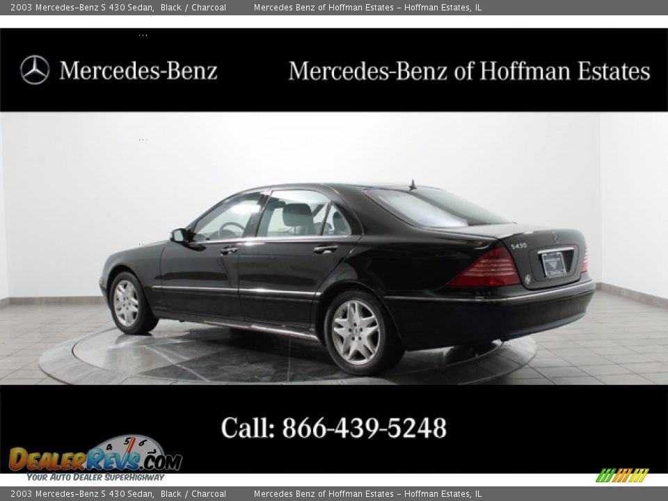 2003 Mercedes-Benz S 430 Sedan Black / Charcoal Photo #5