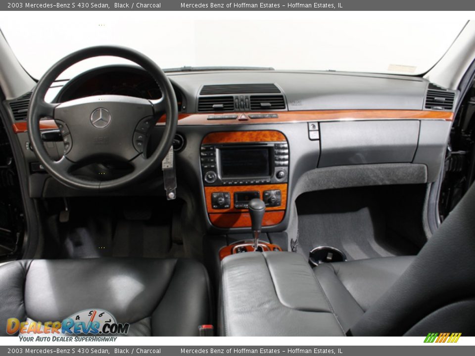 2003 Mercedes-Benz S 430 Sedan Black / Charcoal Photo #6