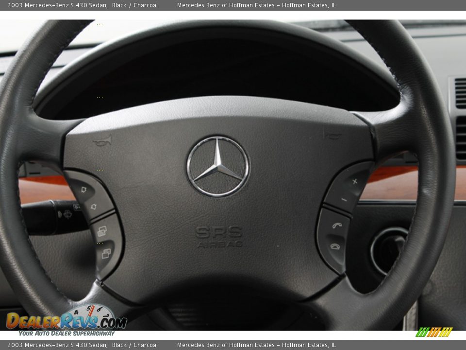 2003 Mercedes-Benz S 430 Sedan Black / Charcoal Photo #8