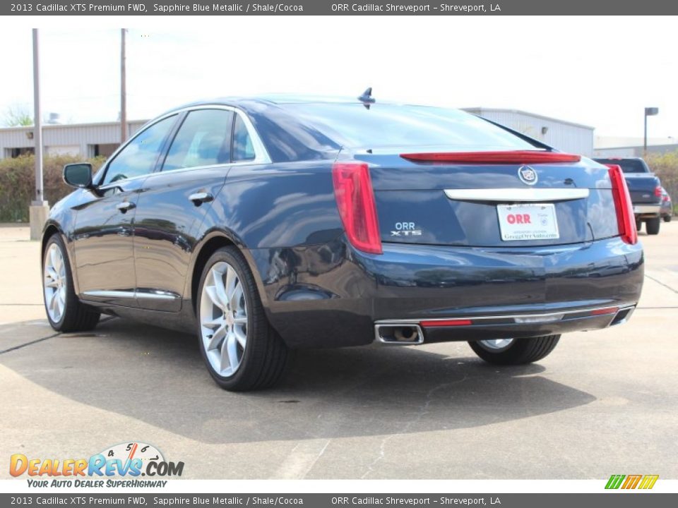 2013 Cadillac XTS Premium FWD Sapphire Blue Metallic / Shale/Cocoa Photo #3