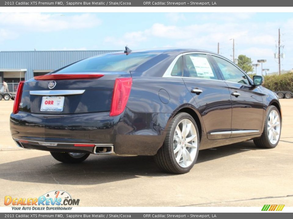 2013 Cadillac XTS Premium FWD Sapphire Blue Metallic / Shale/Cocoa Photo #4
