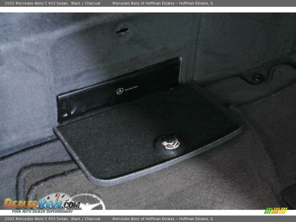 2003 Mercedes-Benz S 430 Sedan Black / Charcoal Photo #21