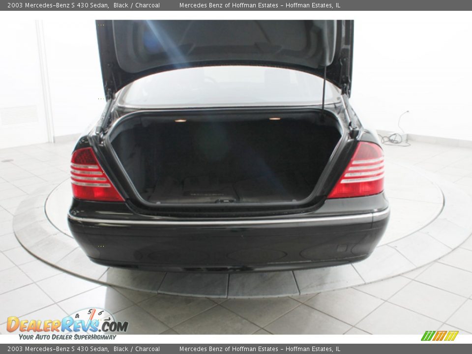 2003 Mercedes-Benz S 430 Sedan Black / Charcoal Photo #22