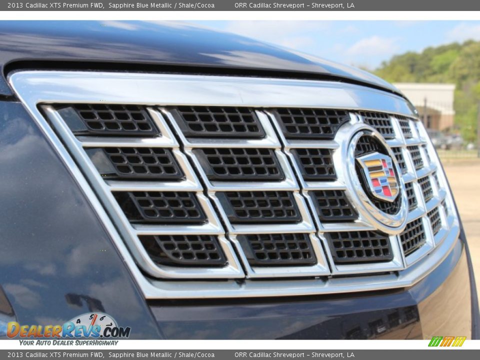 2013 Cadillac XTS Premium FWD Sapphire Blue Metallic / Shale/Cocoa Photo #9