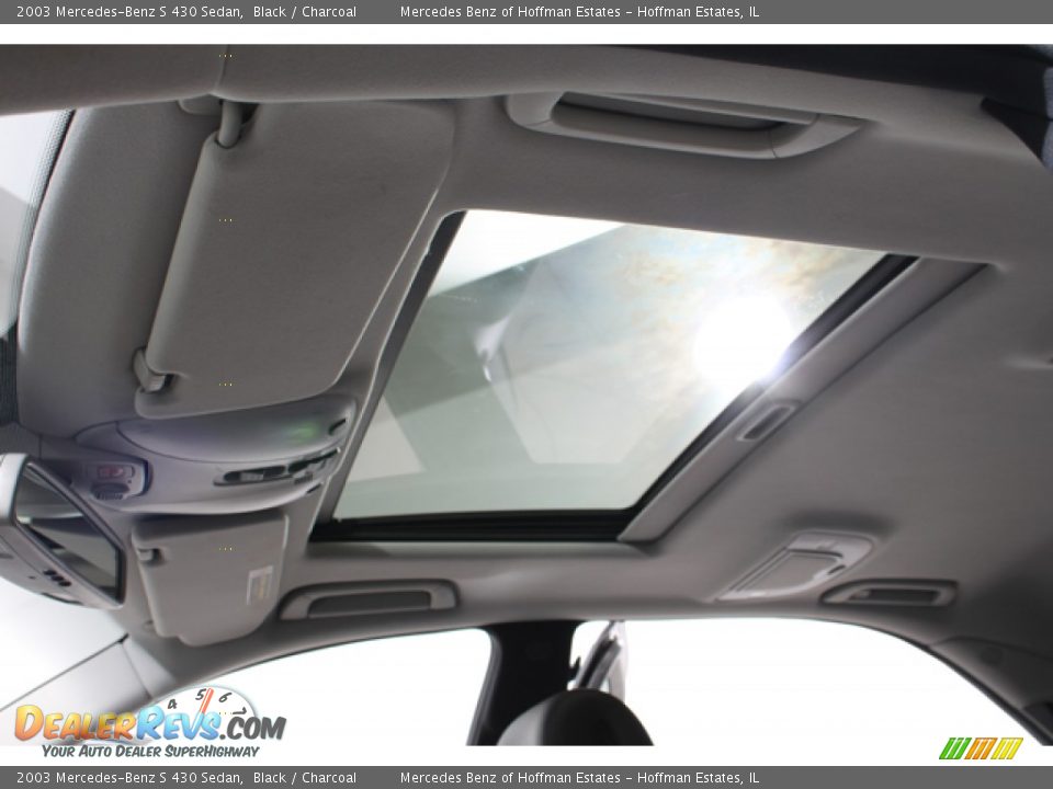 2003 Mercedes-Benz S 430 Sedan Black / Charcoal Photo #23