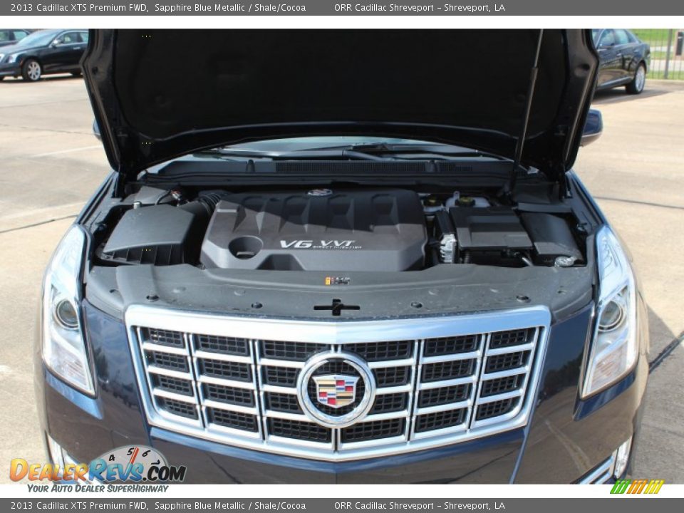 2013 Cadillac XTS Premium FWD Sapphire Blue Metallic / Shale/Cocoa Photo #10