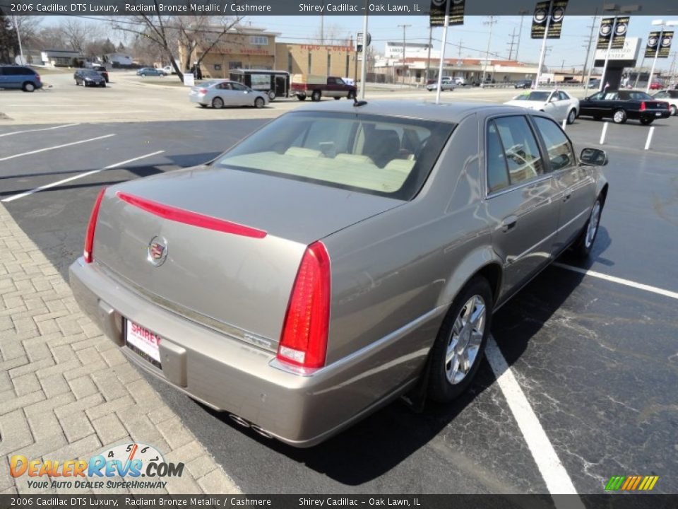 2006 Cadillac DTS Luxury Radiant Bronze Metallic / Cashmere Photo #4