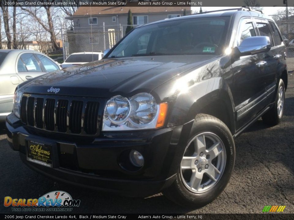 2006 Jeep Grand Cherokee Laredo 4x4 Black / Medium Slate Gray Photo #1